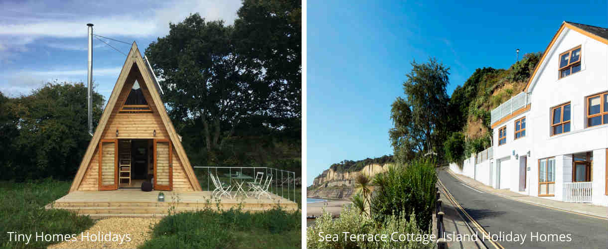 Accommodation Isle of Wight - Tiny Homes Holidays, Island Cottages Holidays self catering